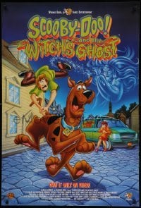 3k474 SCOOBY-DOO & THE WITCH'S GHOST 27x40 video poster '99 wacky art of Shag & Scoob, classic!