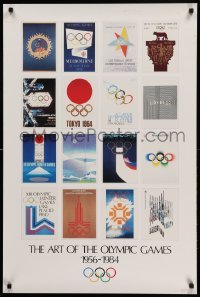 3k296 ART OF THE OLYMPIC GAMES 1956 - 1984 24x36 special '88 posters from 1956 through 1984!