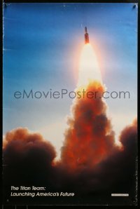 3k329 NASA 24x36 special '90s space exploration agency, Titan rocket blasting off!