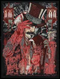 3k096 RHYS COOPER signed #45/70 18x24 art print '11 by the artist, From Hell, Jack the Ripper!