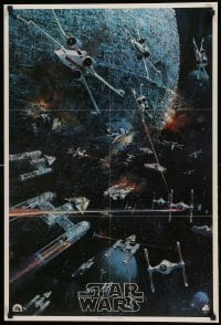 3k272 STAR WARS 22x34 music poster '77 George Lucas classic, John Berkey artwork, soundtrack!