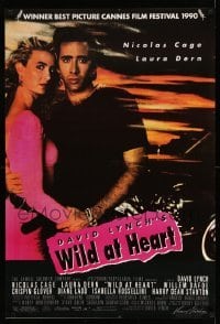 3k349 WILD AT HEART 25x37 special '90 David Lynch, Nicolas Cage & Laura Dern, a wild ride!