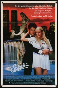 3k897 SPLASH 1sh '84 Tom Hanks loves mermaid Daryl Hannah in New York City under Twin Towers!