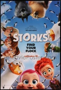 3k923 STORKS advance DS 1sh '16 Stoller & Sweetland, voices of Andy Samburg and Aniston, wacky!