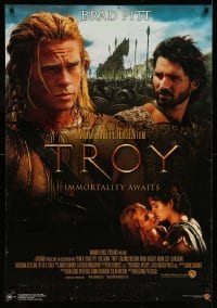 3k485 TROY 27x39 Australian video poster '04 Eric Bana, Orlando Bloom, Brad Pitt as Achilles!