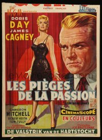 3m103 LOVE ME OR LEAVE ME Belgian '56 different art of Doris Day as Ruth Etting, James Cagney!