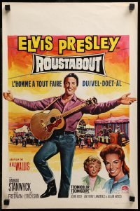 3m146 ROUSTABOUT Belgian '64 roving, restless, reckless Elvis Presley with guitar!