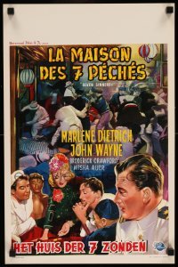 3m155 SEVEN SINNERS Belgian R50s art of sexy Marlene Dietrich & John Wayne!