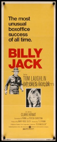 3m443 BILLY JACK insert R73 Tom Laughlin, Taylor, most unusual boxoffice success ever!