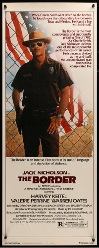 3m455 BORDER insert '82 art of Jack Nicholson as border patrol by M. Skolsky, Harvey Keitel