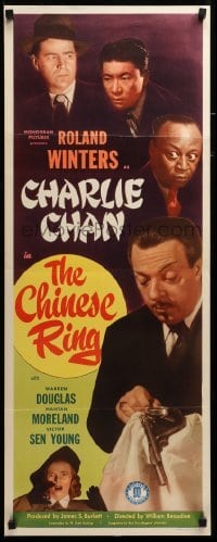 3m484 CHINESE RING insert '48 Roland Winters as Asian detective Charlie Chan, Mantan Moreland!