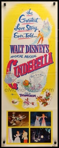 3m486 CINDERELLA insert R57 Disney's classic musical cartoon, the greatest love story ever told!