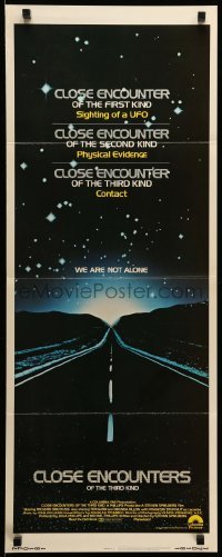 3m490 CLOSE ENCOUNTERS OF THE THIRD KIND int'l insert '77 Steven Spielberg sci-fi classic!