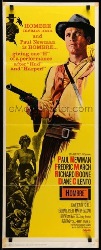 3m583 HOMBRE insert '66 best full-length image of Paul Newman pointing gun, Martin Ritt!
