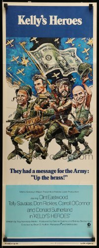 3m610 KELLY'S HEROES insert '70 Clint Eastwood, Savalas, Rickles, & Sutherland in a sandwich!