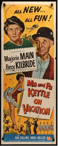 3m648 MA & PA KETTLE ON VACATION insert '53 wacky hillbillies Marjorie Main & Percy Kilbride!