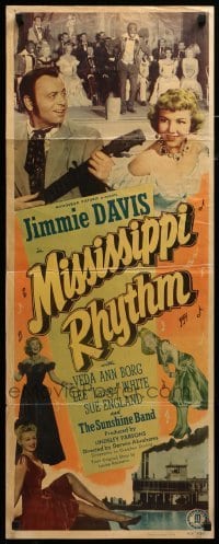 3m662 MISSISSIPPI RHYTHM insert '49 Louisiana Governor Jimmie Davis, cool musical images!