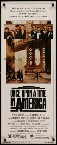 3m687 ONCE UPON A TIME IN AMERICA insert '84 De Niro, James Woods, Sergio Leone, cool images!