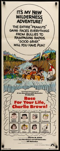 3m710 RACE FOR YOUR LIFE CHARLIE BROWN int'l insert '77 Charles M. Schulz, art of Snoopy & Peanuts!