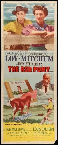3m727 RED PONY insert R57 Robert Mitchum is Myrna Loy's ranch hand, written by John Steinbeck!