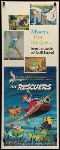 3m733 RESCUERS insert '77 Disney mouse mystery adventure cartoon from the depths of Devil's Bayou!