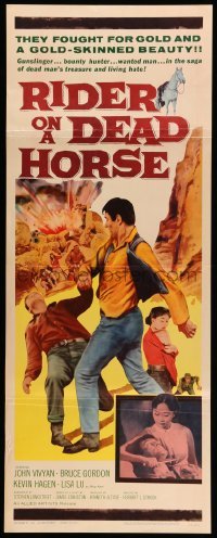 3m747 RIDER ON A DEAD HORSE insert '62 John Vivyan, Bruce Gordon, cool western art!