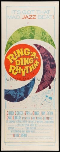 3m750 RING-A-DING RHYTHM insert '62 Chubby Checker, rock 'n' roll, it's got that mad jazz beat!