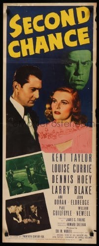 3m774 SECOND CHANCE insert '47 Dennis Hoey, Kent Taylor eyes sexy Louise Currie!