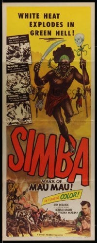 3m786 SIMBA insert '55 Dirk Bogarde & Virginia McKenna's love defied primitive jungle laws!