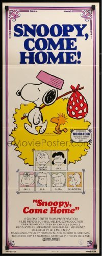 3m795 SNOOPY COME HOME insert '72 Peanuts, Charlie Brown, great Schulz art of Snoopy & Woodstock!
