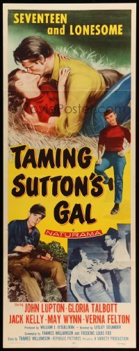 3m871 TAMING SUTTON'S GAL insert '57 she's seventeen & lonesome and kissing in the hay!