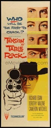3m886 TENSION AT TABLE ROCK insert '56 great artwork of cowboy pointing gun!