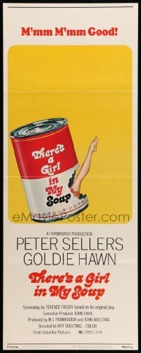 3m892 THERE'S A GIRL IN MY SOUP insert '71 Peter Sellers, Goldie Hawn, Campbell's soup can art!