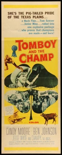 3m913 TOMBOY & THE CHAMP insert '61 Candy Moore, Ben Johnson & Champy, the Angus cow!