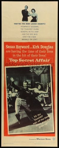 3m919 TOP SECRET AFFAIR insert '57 Susan Hayward tames toughest General Kirk Douglas!