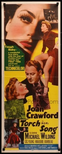 3m921 TORCH SONG insert '53 completely different images of tough baby Joan Crawford!