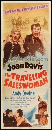 3m928 TRAVELING SALESWOMAN insert '49 great images of Joan Davis, Andy Devine & Adele Jergens!