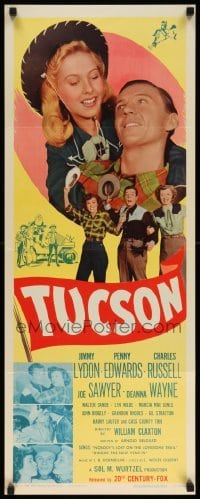 3m940 TUCSON insert '48 close-up of Jimmy Lydon & Penny Edwards, Arizona!