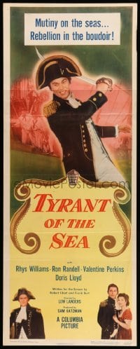3m954 TYRANT OF THE SEA insert '50 art of captain Rhys Williams, suicide invasion of hostile seas!