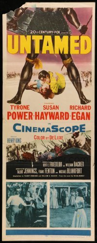 3m964 UNTAMED insert '55 Tyrone Power & Susan Hayward in Africa with natives!