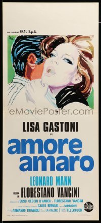 3m223 BITTER LOVE Italian locandina '74 Amore Amaro, art of Lisa Gastoni by Ercole Brini!