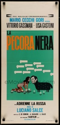 3m226 BLACK SHEEP Italian locandina '68 Luciano Salce's La pecora nera, Lisa Gastoni!