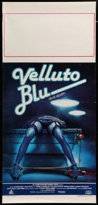 3m229 BLUE VELVET Italian locandina '86 directed by David Lynch, wild artwork by Enzo Sciotti!