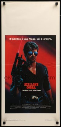 3m237 COBRA Italian locandina '86 crime is a disease and Sylvester Stallone is the cure!