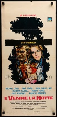 3m288 HURRY SUNDOWN Italian locandina '67 Michael Caine, Jane Fonda, great different art!
