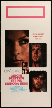 3m298 KILLING ME SOFTLY Italian locandina '76 sexy Senta Berger, Adorf and Ely with topless woman!