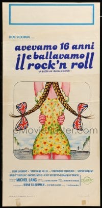 3m302 LET'S GET THOSE ENGLISH GIRLS Italian locandina '76 great sexy artwork by Rene Ferracci!