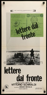 3m303 LETTERE DAL FRONTE Italian locandina '75 Letters from the Front, different image!