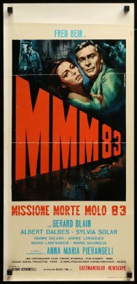 3m311 MMM 83 Italian locandina '66 Sergio Bergonzelli directed, Piovano sexy spy art!