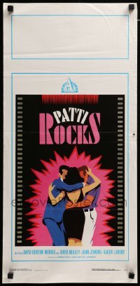 3m329 PATTI ROCKS Italian locandina '89 Mulkey, Jenkins, Karen Landry, cool love triangle art!